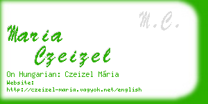 maria czeizel business card